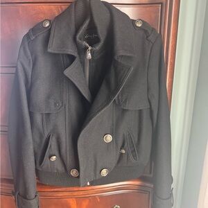 Sean John Black Double-Breasted Jacket